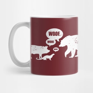 Woof x 3 Mug